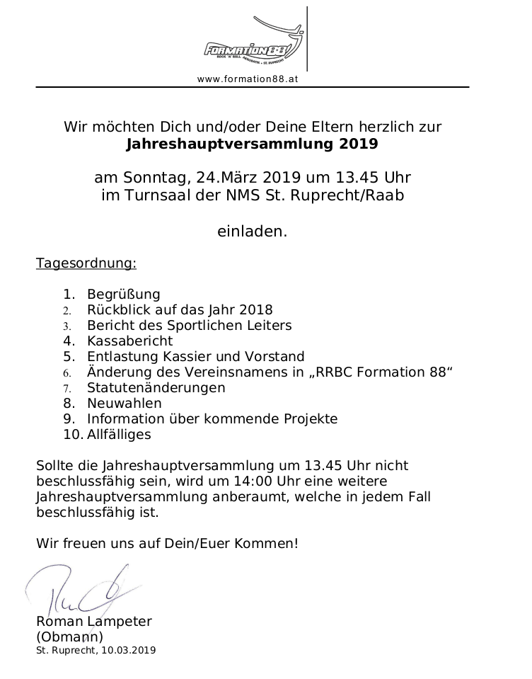 einladung